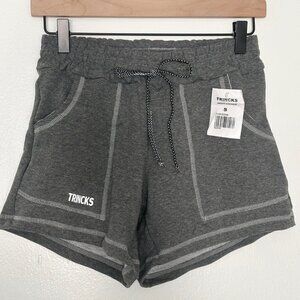 Compression Cotton Polyamide Fabric Blend Fitness Shorts Heather Grey S